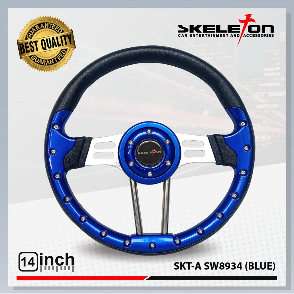 Jual Skeleton Steering Wheel Setir Racing Mobil Universal 14 Inch SKT-A ...