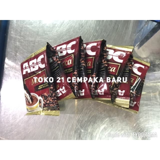 Jual ABC Mocca 1 Renceng isi 10 Sachet | Kopi Krimer Coklat Cokelat ...