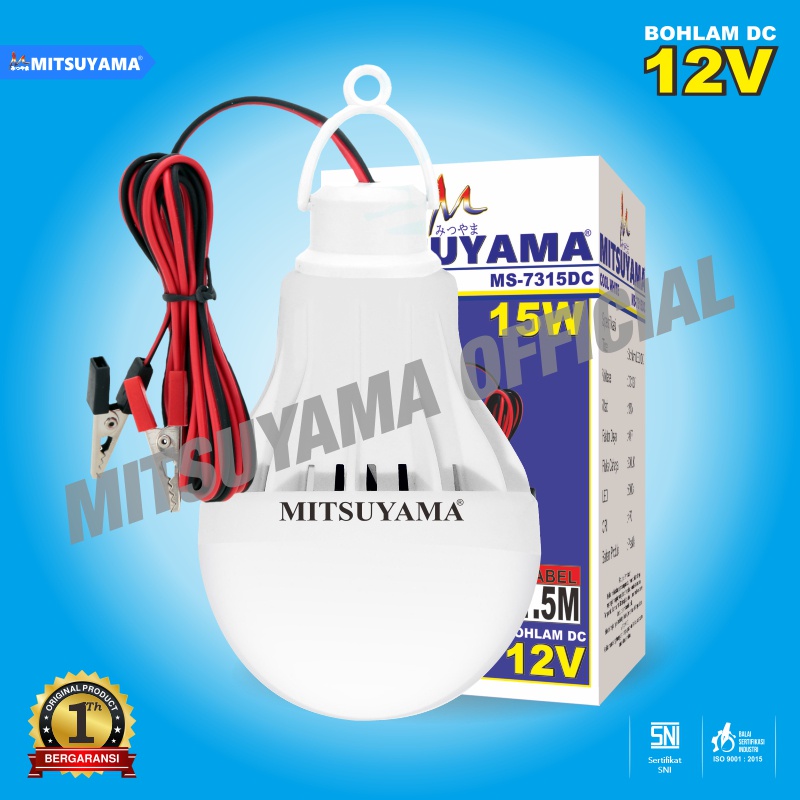 Jual Lampu Bohlam LED DC Aki 3-15 Watt 12V Emergency Mitsuyama MS ...
