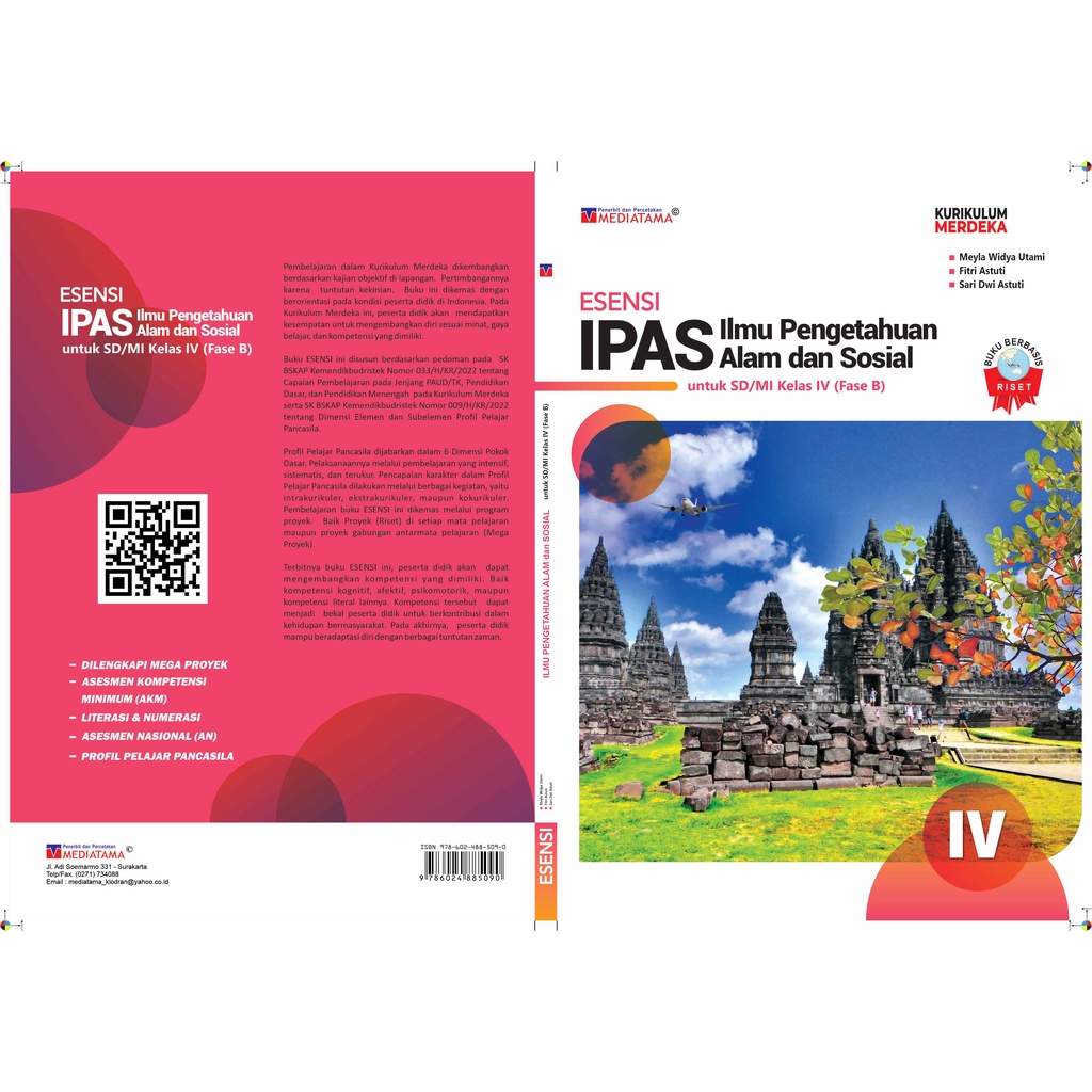 Jual ESENSI IPAS SD/MI Kelas IV (Fase B) Kurikulum Merdeka Buku ...