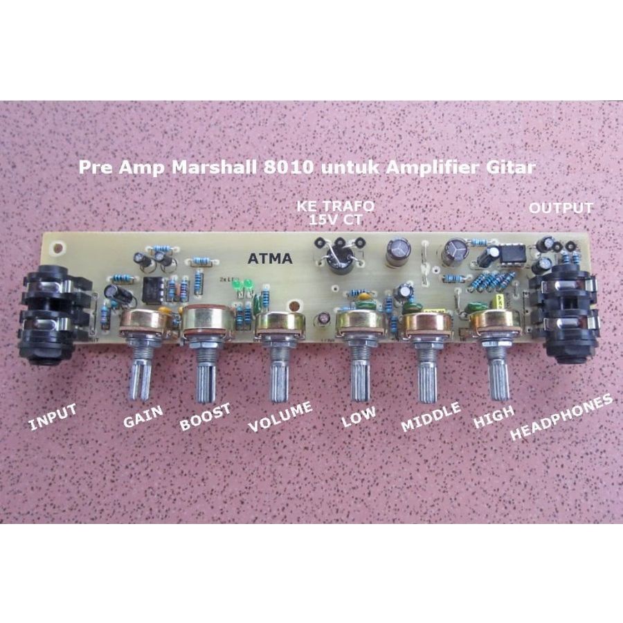 Jual Clone Pre Amp Marshall 8010 untuk Amplifier Gitar dengan FX