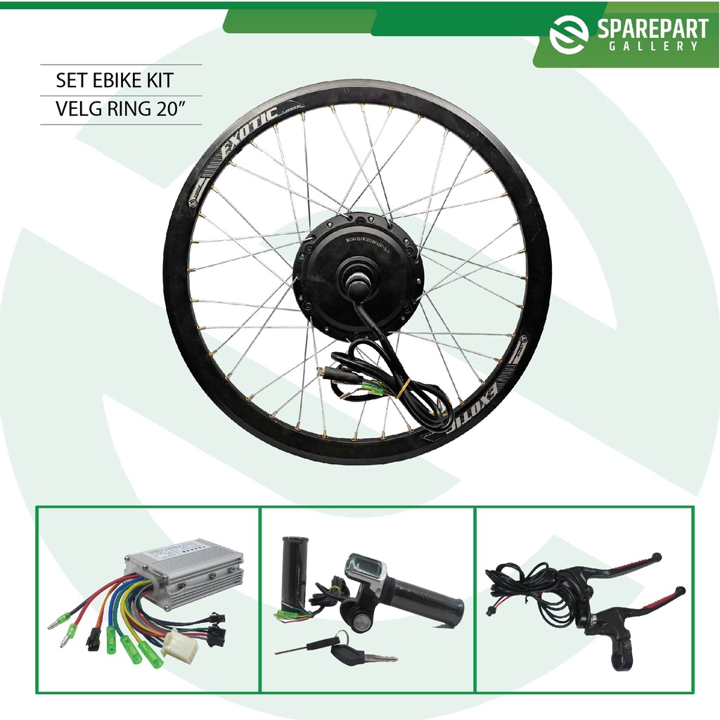 Jual Set Ebike Kit Dinamo Motor Bldc V W Velg Ring Sepeda