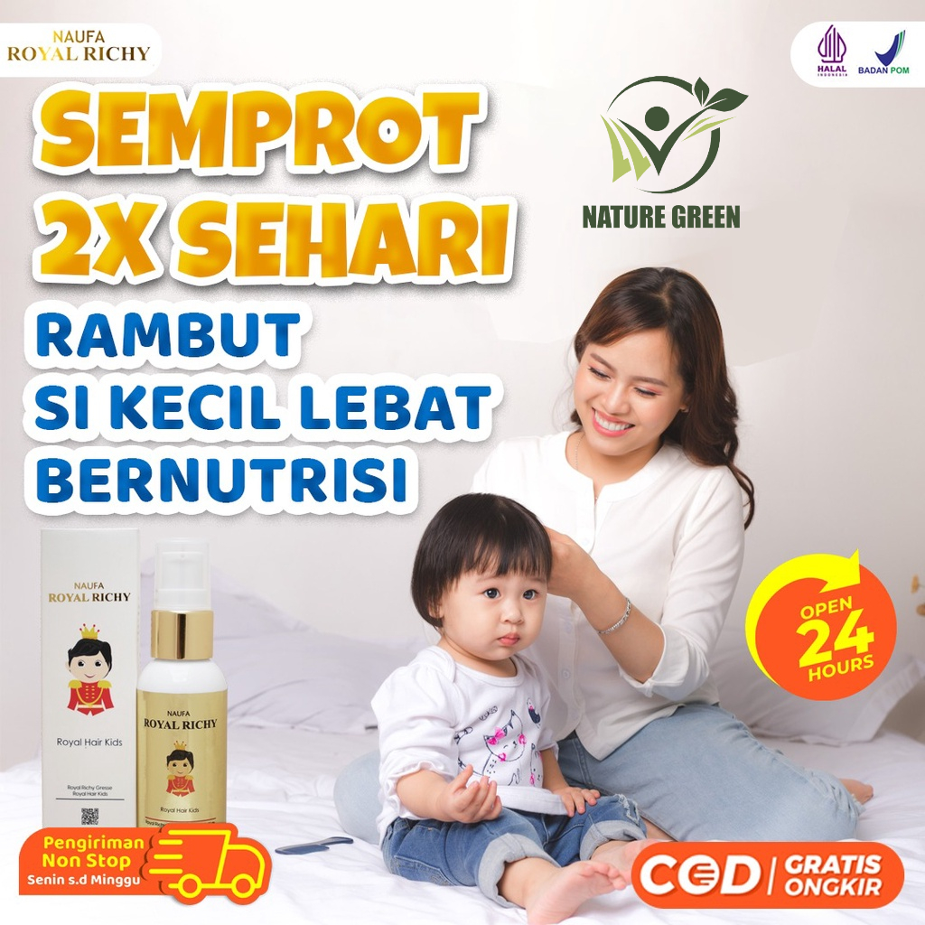 Jual Naufa Royal Richy - Serum Multivitamin Penyubur Rambut Anak 1 ...