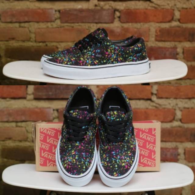 Jual Sepatu Vans Era Over Spray Black BNIB Original Premium Shopee Indonesia