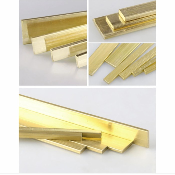 Jual Plat Kuningan / Brass Kuningan Strip 3mm x 20mm x 260mm | Shopee ...
