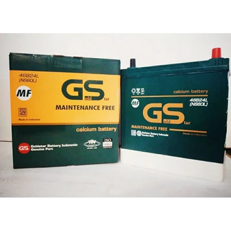 Aki Mobil MF Gold Star NS60L 12V 45Ah Karimun Baleno Corolla