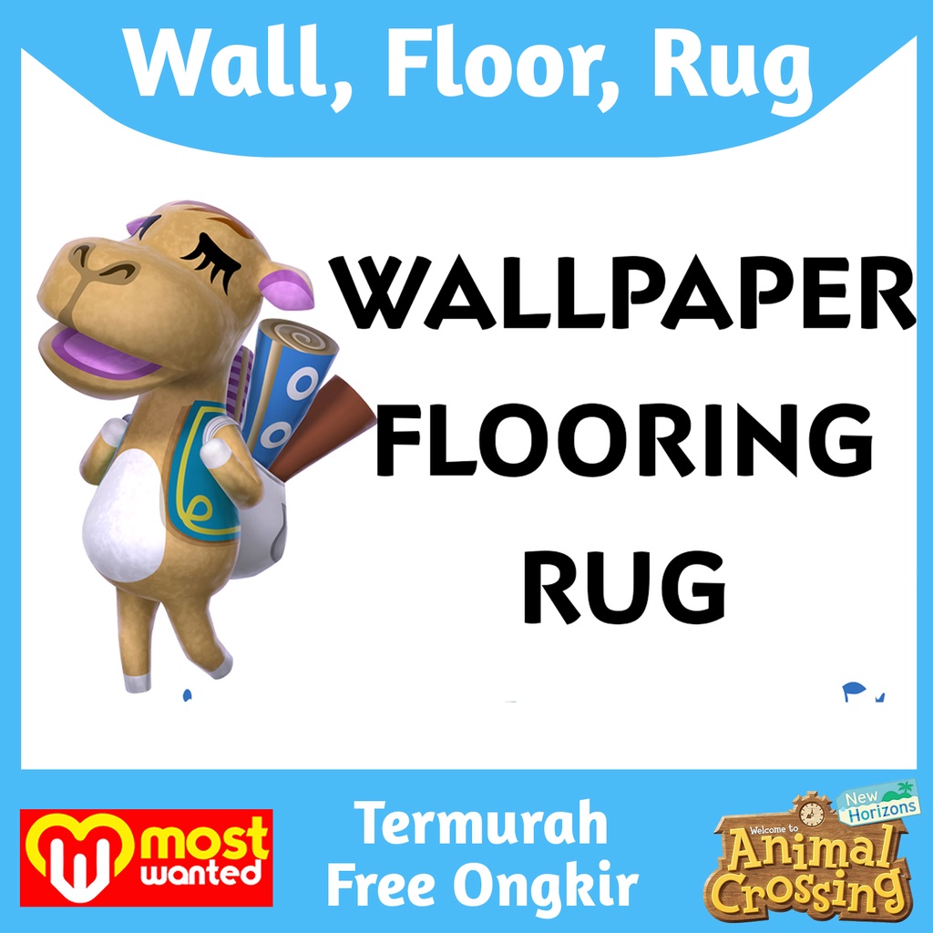 Jual FLOORING WALL Rug WALLPAPER SAHARAH ANIMAL CROSSING New Horizon