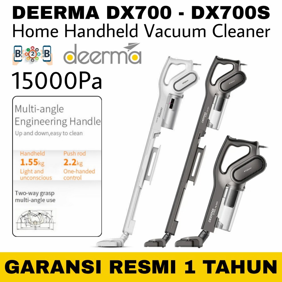 Jual DEERMA DX700 / DX700S Handheld Vacuum Cleaner 2in1 Penyedot Debu ...