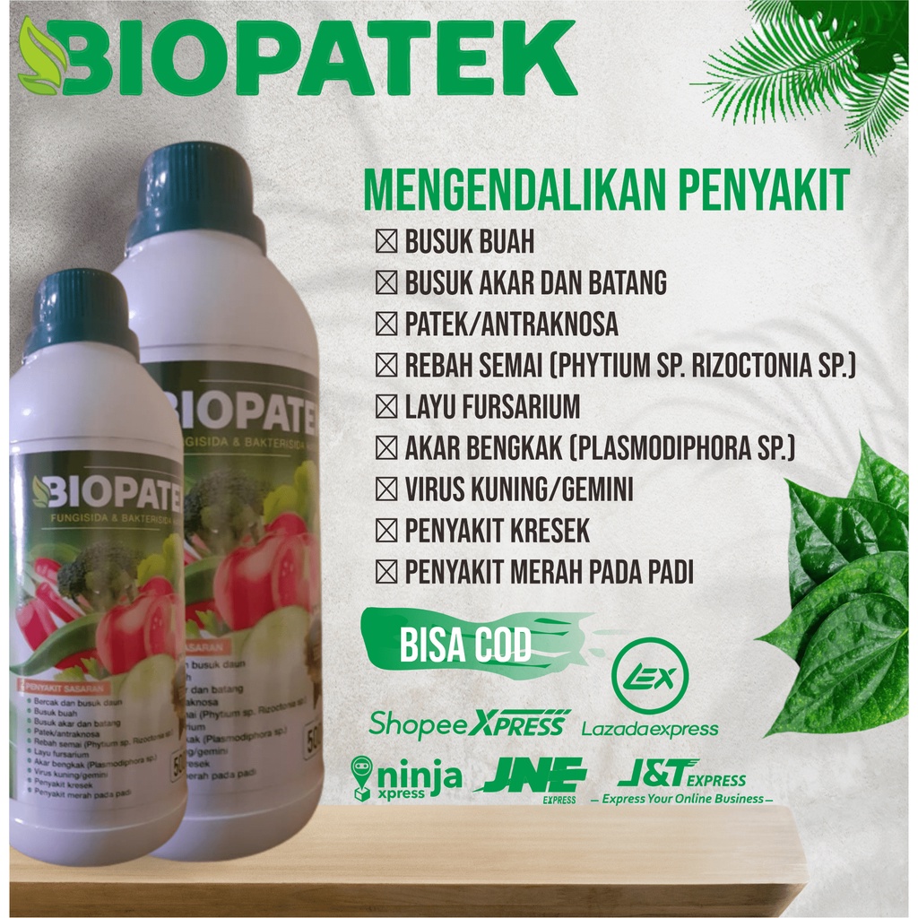 Jual Promo Cod Biopatek Ml Fungisida Bakterisida Hayati Obat Mengatasi Hama Penyakit Bercak