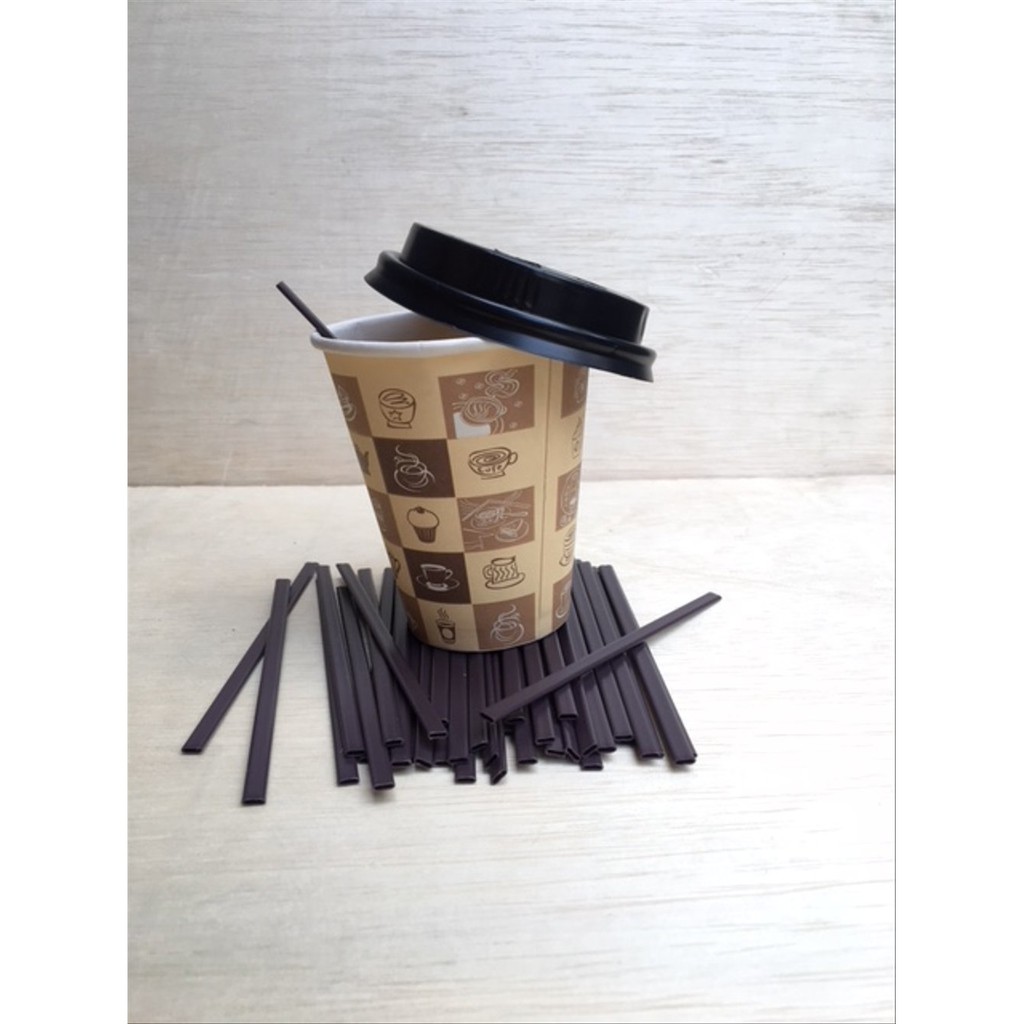 Jual Paper Cup - Papercup - Gelas Kertas Kopi MOTIF 8oz LID & STIRRER ...