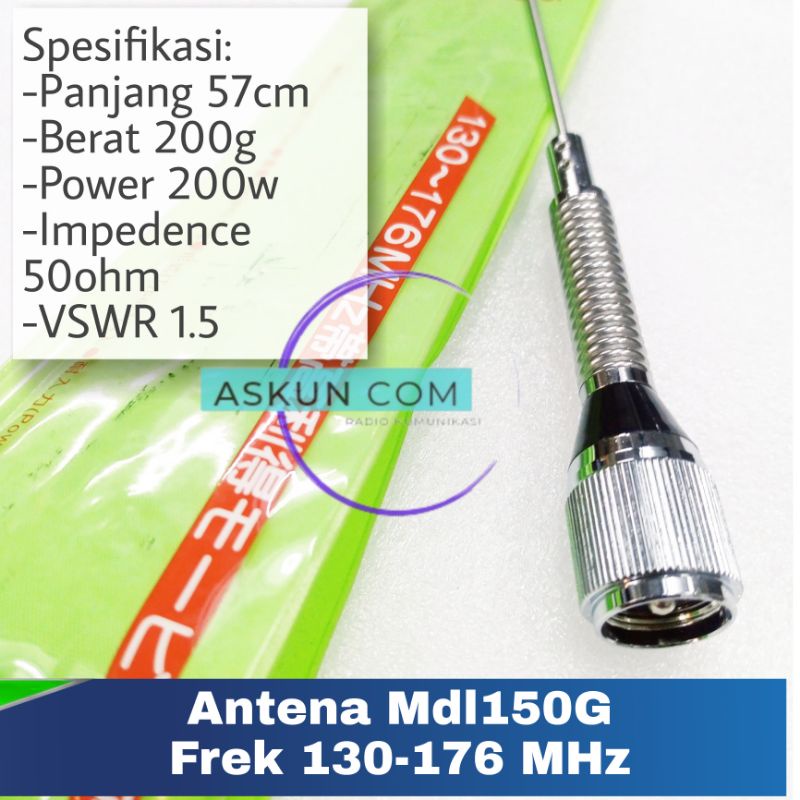 Jual Antena Mobil Tipe Mdl G Merk D Antenna Frek Vhf Mhz