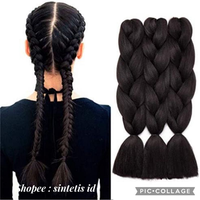 Jual Rambut kepang / rambut extension sintetis / box braids rambut ...