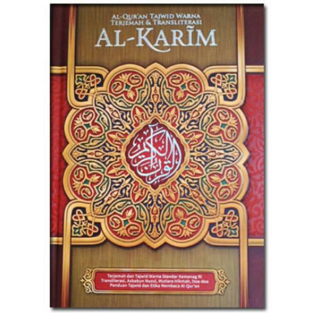 Jual Al quran perkata tajwid warna terjemah transliterasi Al-karim A4 ...