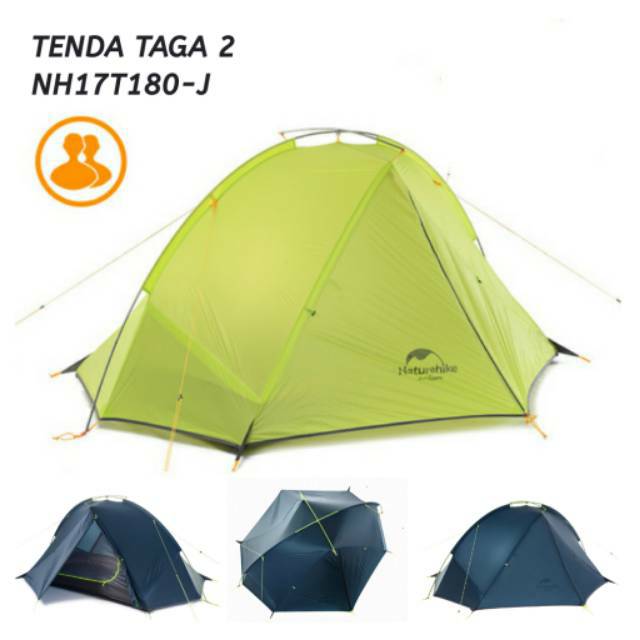 Jual TENDA NATUREHIKE TAGA 2 PERSONS 20D NH17T180 J TENDA CAMPING