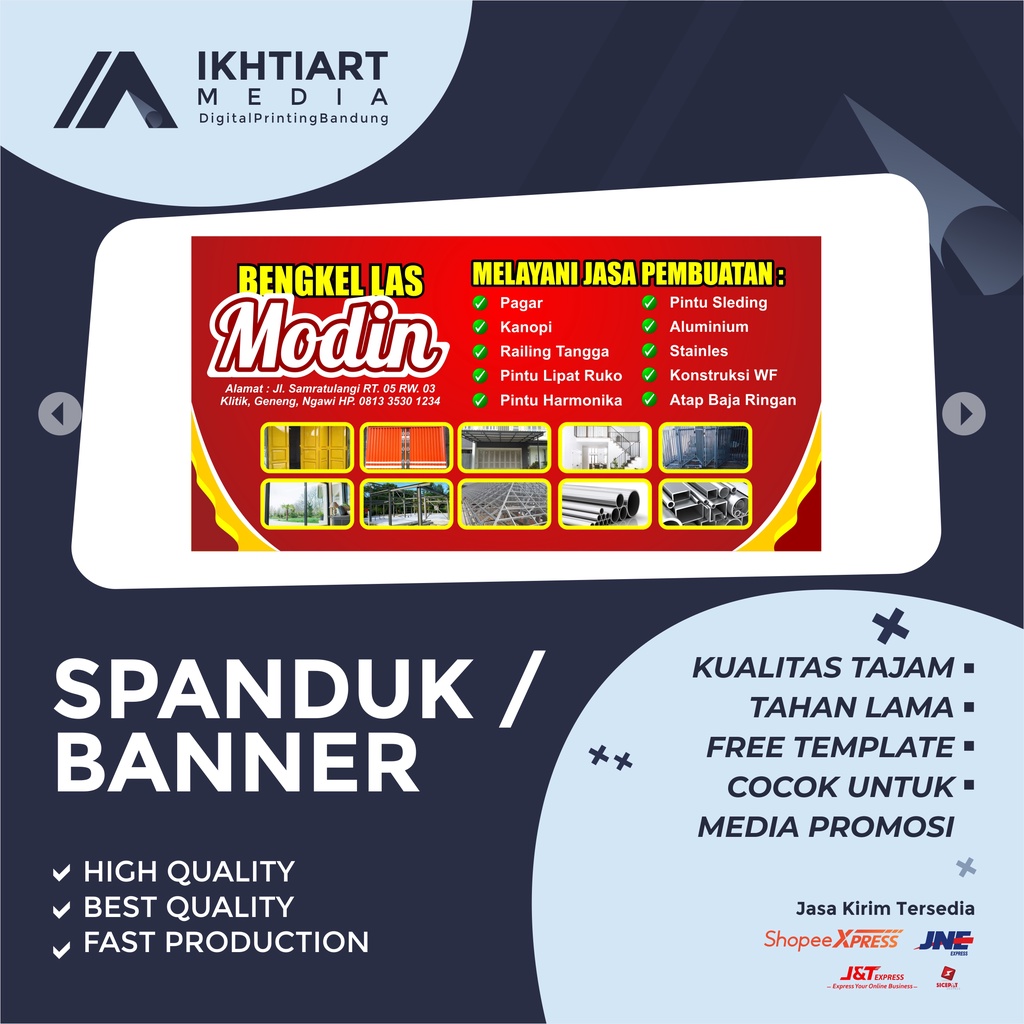 Jual Spanduk Banner Backdrop Bengkel Las 200X100 | Shopee Indonesia