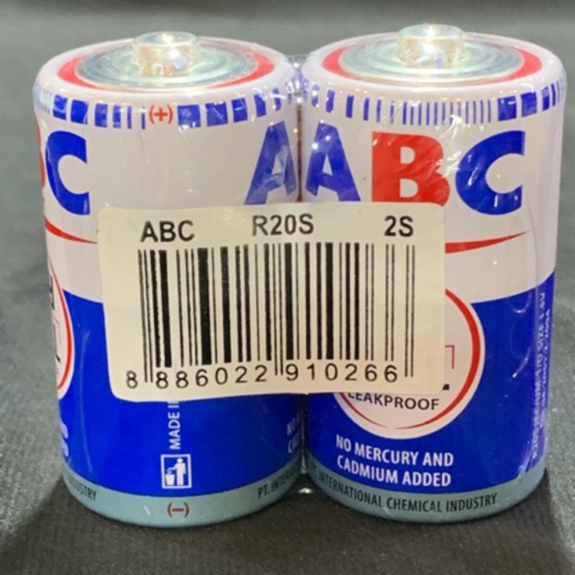 Jual BATERAI ABC SUPER POWER SIZE D...R20 (BATERAI POMPA GALON ...