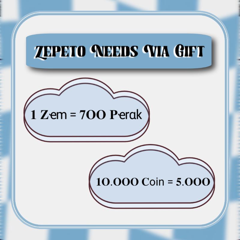 Jual zem via gift & coin via gift (ZEPETO) Shopee Indonesia