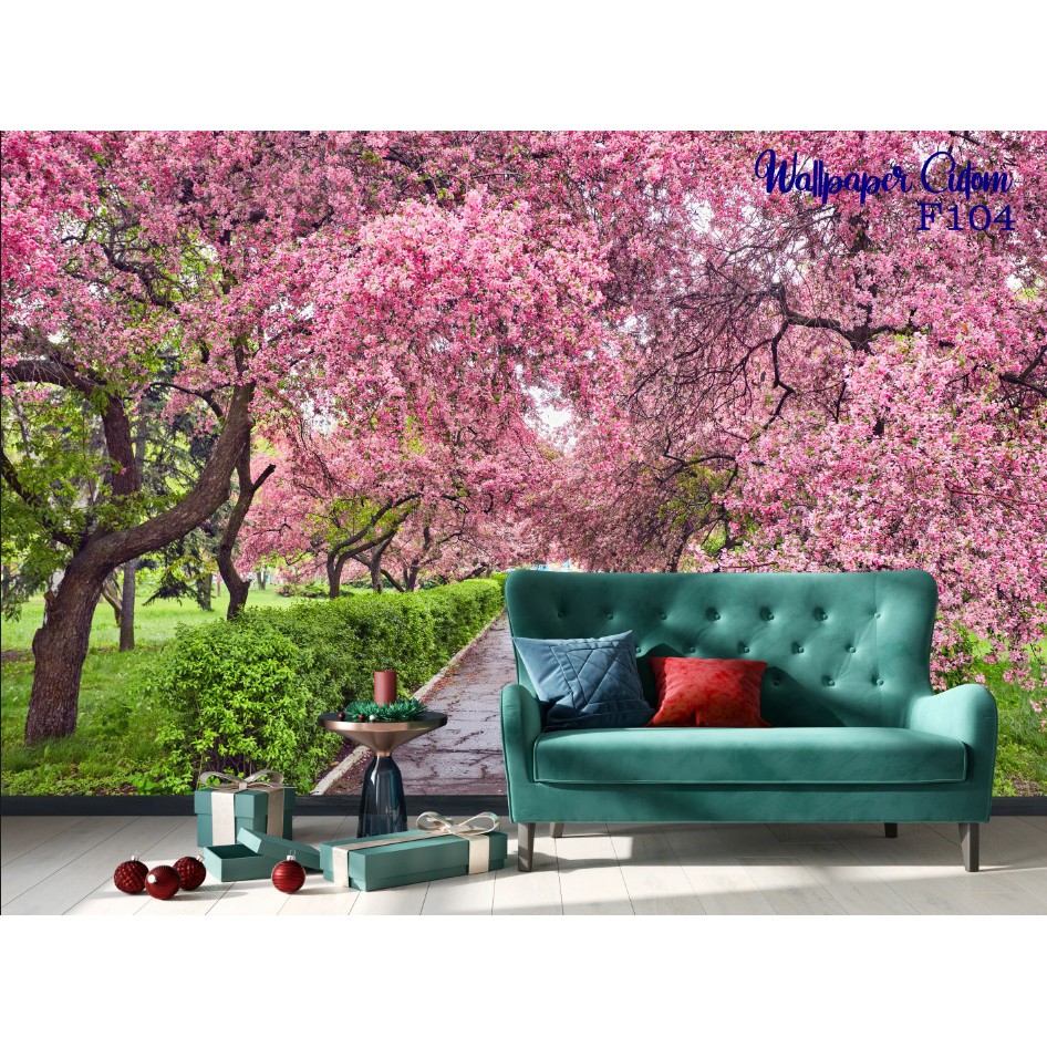 Jual Wallpaper custom 3d motif bunga sakura Shopee Indonesia