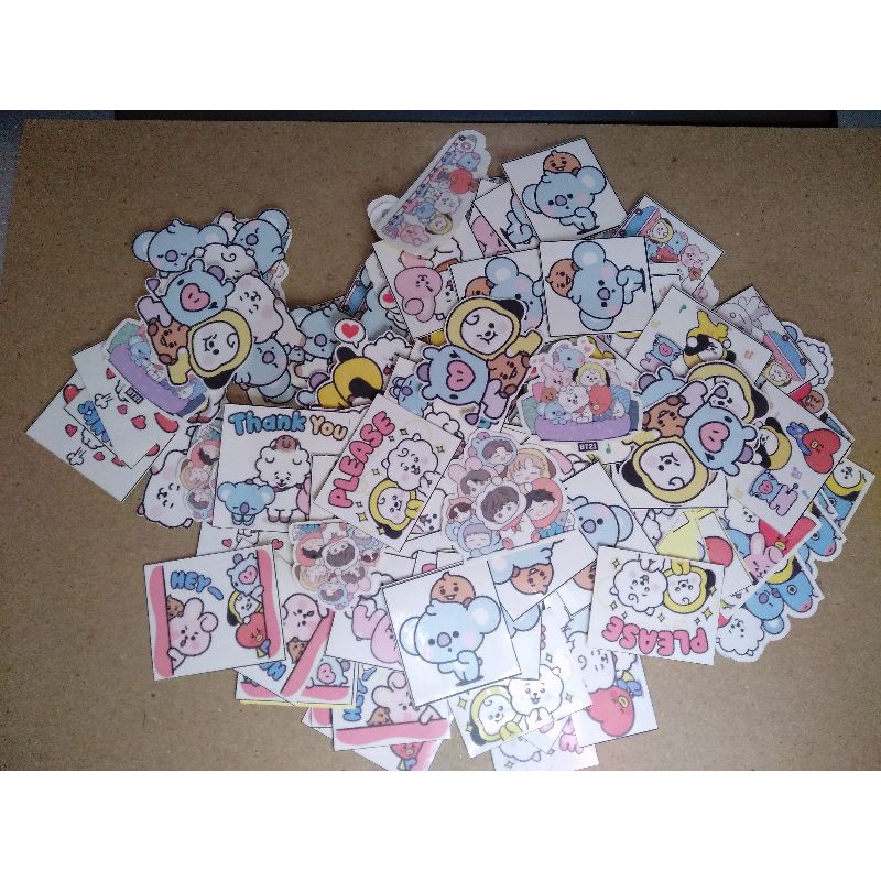 Jual Stiker BT21 (isi +/- 25 biji) | Shopee Indonesia