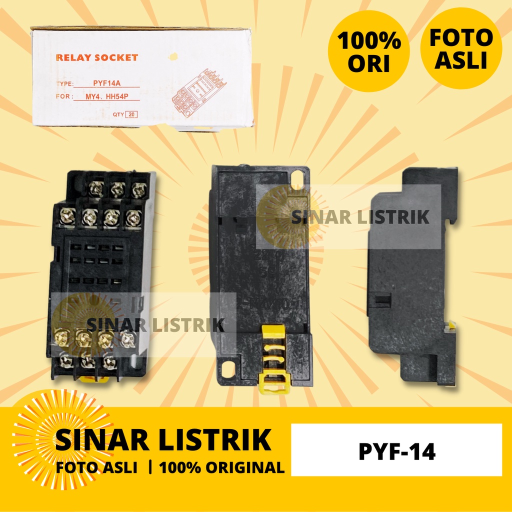 Jual Socket Relay PYF-14 PYF14 PYF 14 MY4N MY4 | Shopee Indonesia