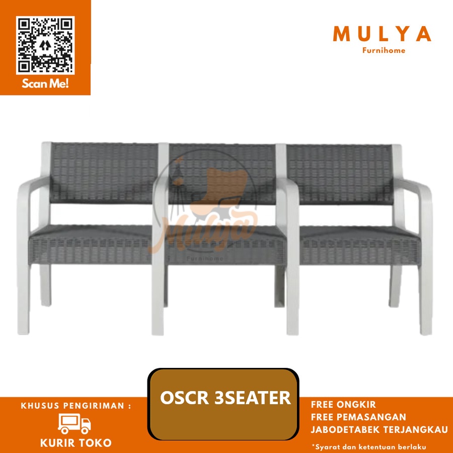 Jual Kursi Sofa Plastik Olymplast Kursi Tamu Kursi Teras Osc R