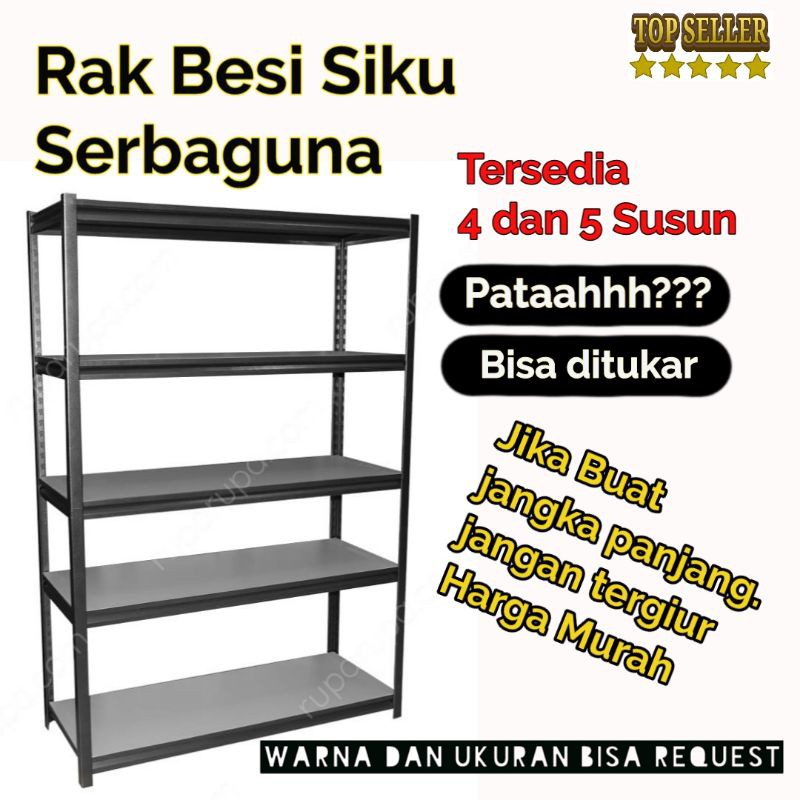 Jual Rak Besi Susun Siku Tingkat Rak Serbaguna Display Produk