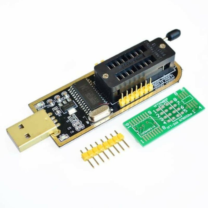 Jual IC BIOS FLASH EEPROM USB EPROM ROM PROGRAMMER WRITER 24 25 CH341 ...