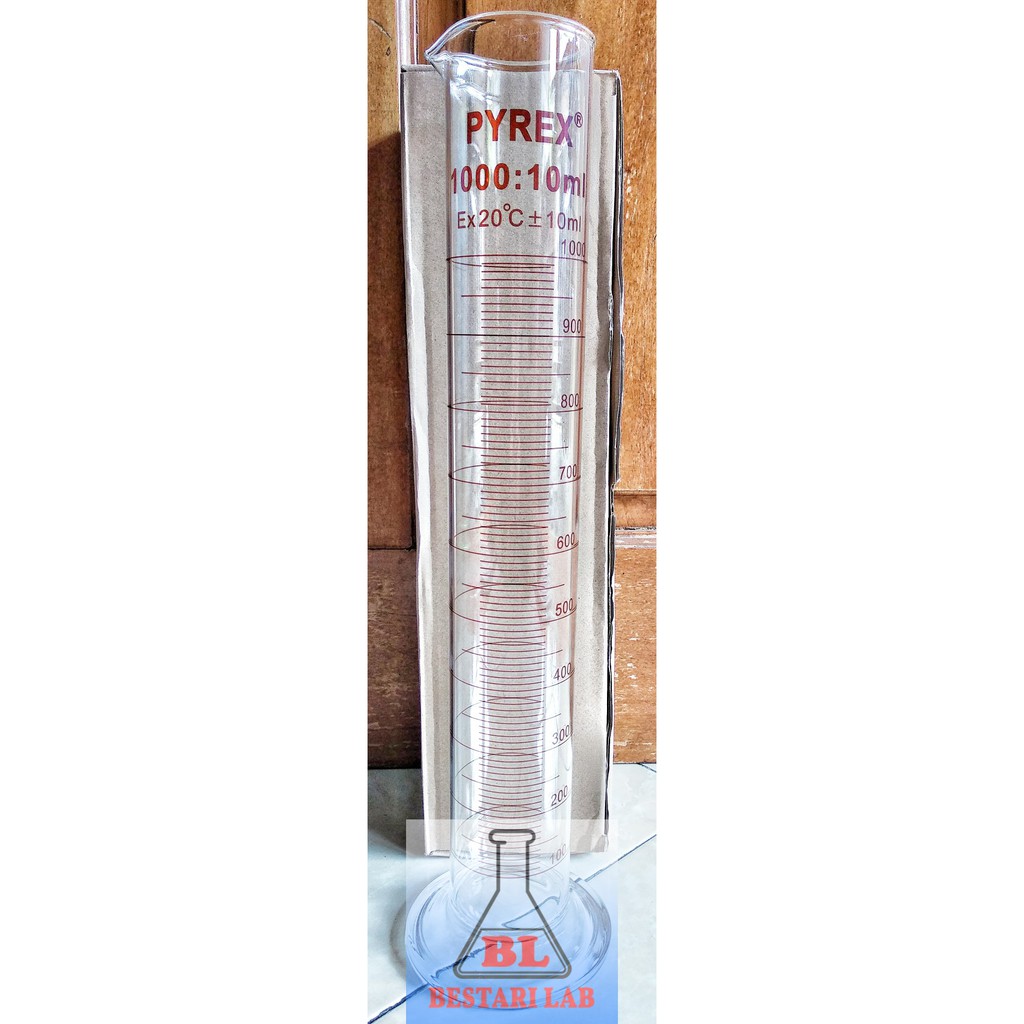 Jual Measuring Cylinder Gelas Ukur Pyrex Rrc Capacity 1000 Ml Shopee Indonesia 9859