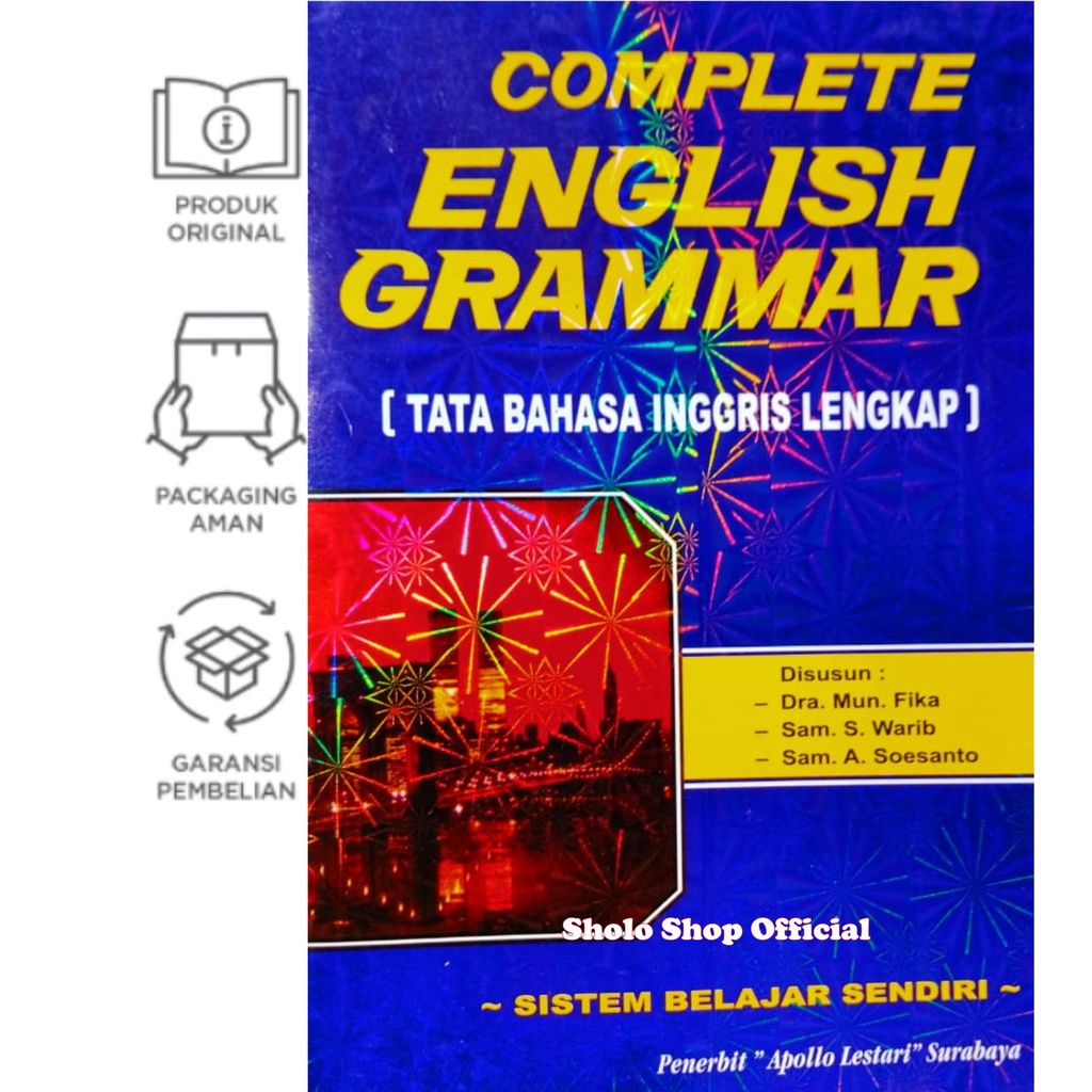 Jual Buku Grammar Complete English Grammar Tata Bahasa Inggris Lengkap ...