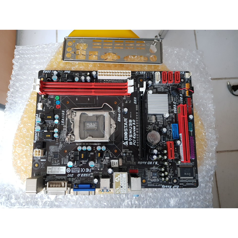 Jual Mainboard B75 BIOSTAR LGA 1155 biostar B75MU3B | Shopee Indonesia