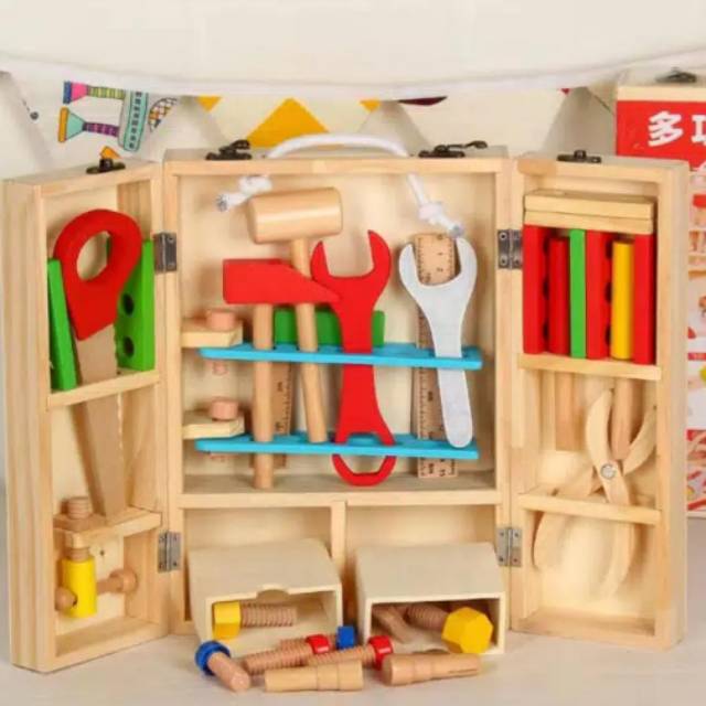 Jual Wooden engineering tool box | Shopee Indonesia