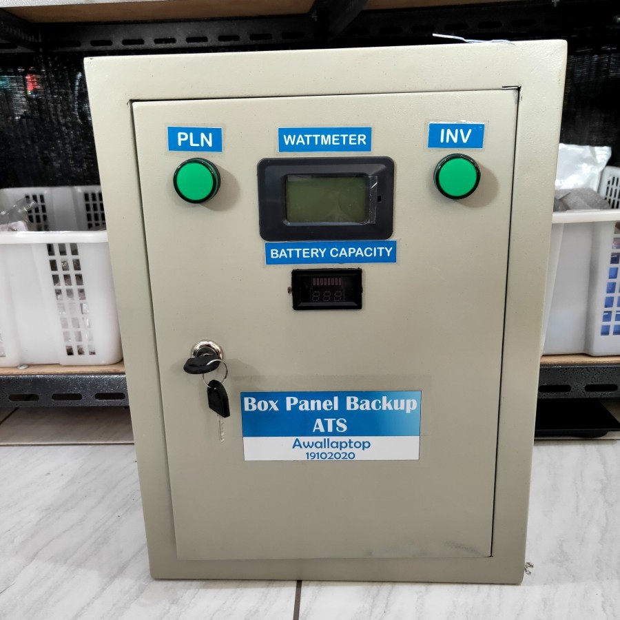 Jual box panel backup 2000w PSW LVD ATS otomatis UPS | Shopee Indonesia