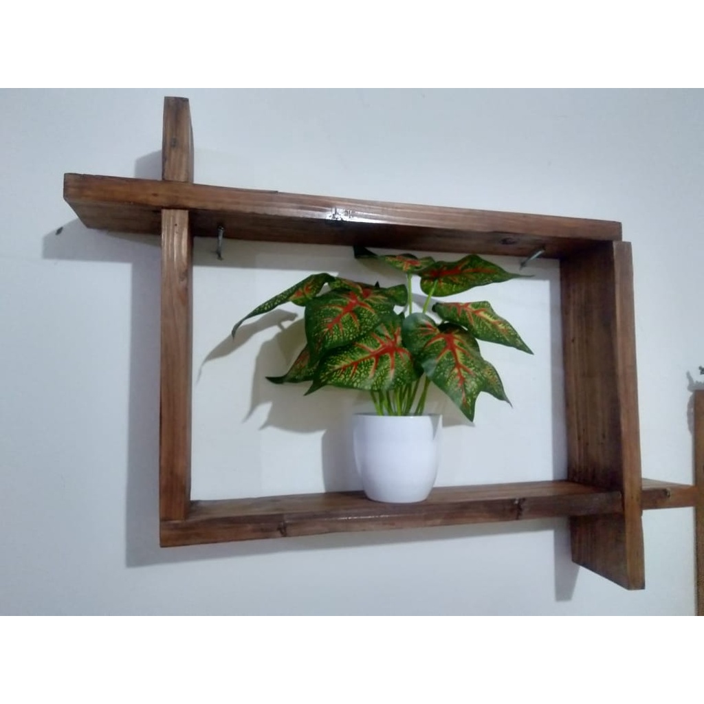 Jual RAK DINDING KAYU MINIMALIS/RAK DAPUR CANTIK/RAK KAYU SUDUT