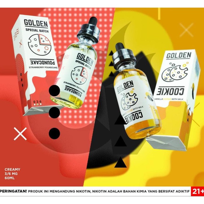 Jual Golden Cookie by Easy Vanilla Cookies Milk 60ml Liquid Vape