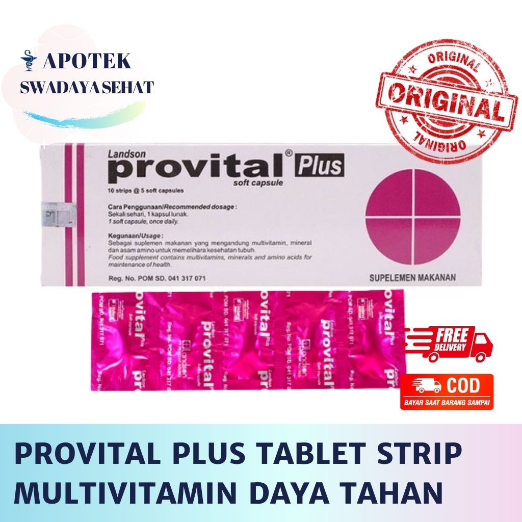 Jual PROVITAL PLUS Strip Tablet - Multivitamin Daya Tahan Tubuh ...