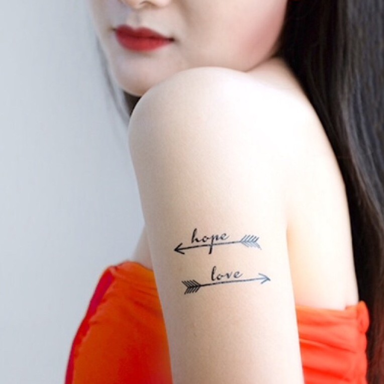 Jual POTATOO HOPE LOVE ARROW Temporary Tatto Sticker | Shopee Indonesia
