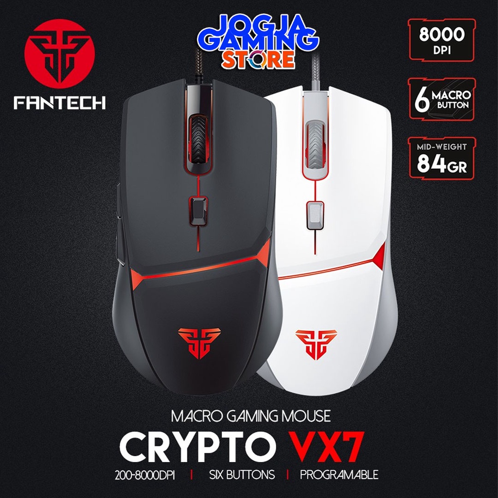 Jual Fantech Gaming Mouse VX7 Button Gaming Mouse 8000 DPI VX 7 ...