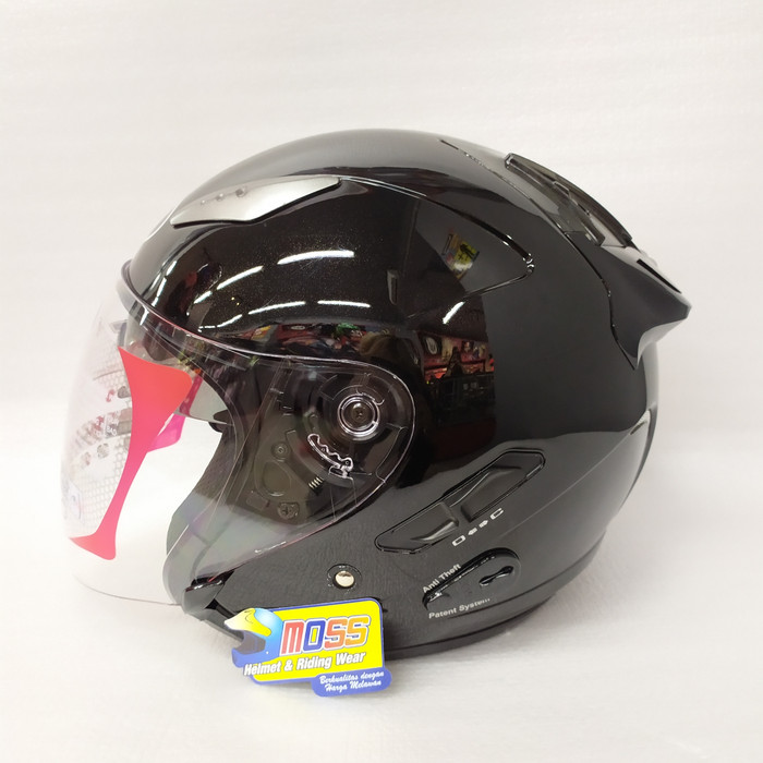 Helm kyt half store face galaxy slide