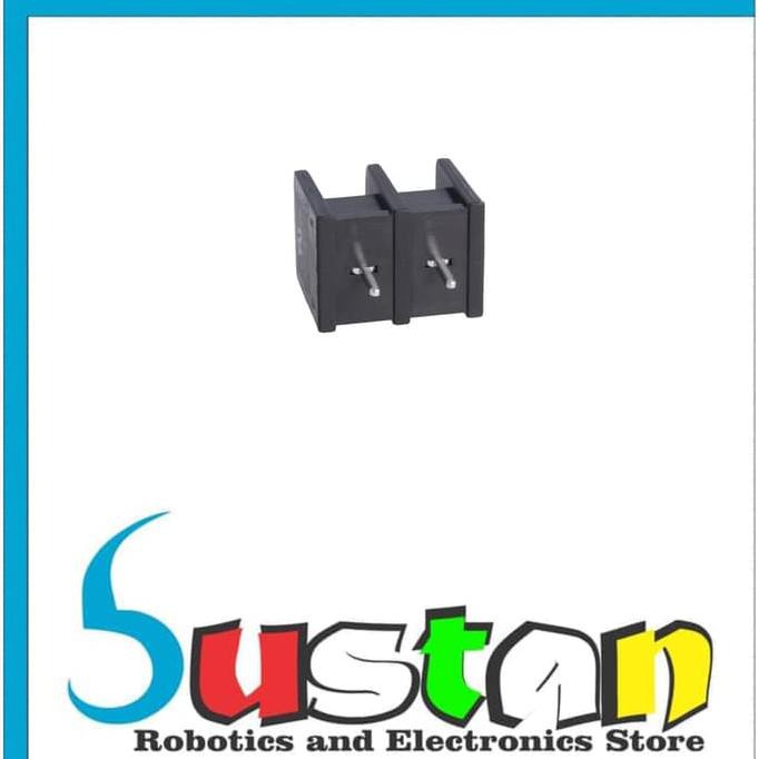Jual Kf45 2P 9.5Mm Terminal Blocks Hitam Connector Pcb Screw Straight ...