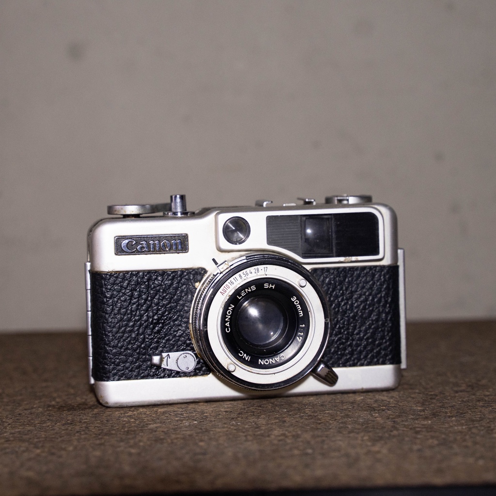 Jual CANON DEMI EE 17 HALF FRAME SILVER LIKE NEW !! KAMERA FILM