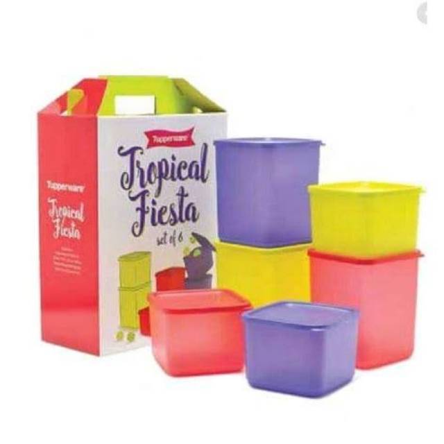 Jual TOPLES TUPPERWARE - TROPICAL FIESTA (LARGE) | Shopee Indonesia