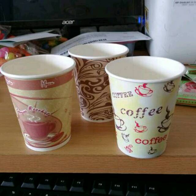 Jual Isi 50 gelas kopi paper cup 8 oz | Shopee Indonesia