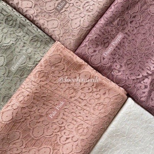 Jual brukat-kebaya- kain brokat meteran / kain brukat motif salur crown