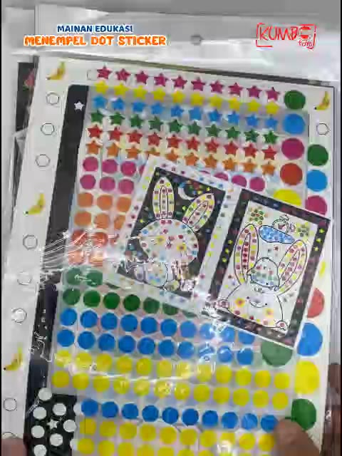 Jual Mainan Edukasi Menempel Sticker / Label Dot Karakter Bergambar ...