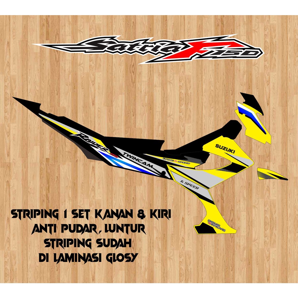 Jual STRIPING STICKER VARIASI SUZUKI SATRIA FU FACELIFT RAIDER | Shopee ...