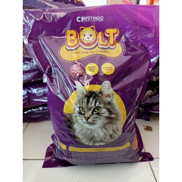 Jual Pur Kucing Bolt Ikan Original Pabrik Ukuran 1 Kg | Shopee Indonesia