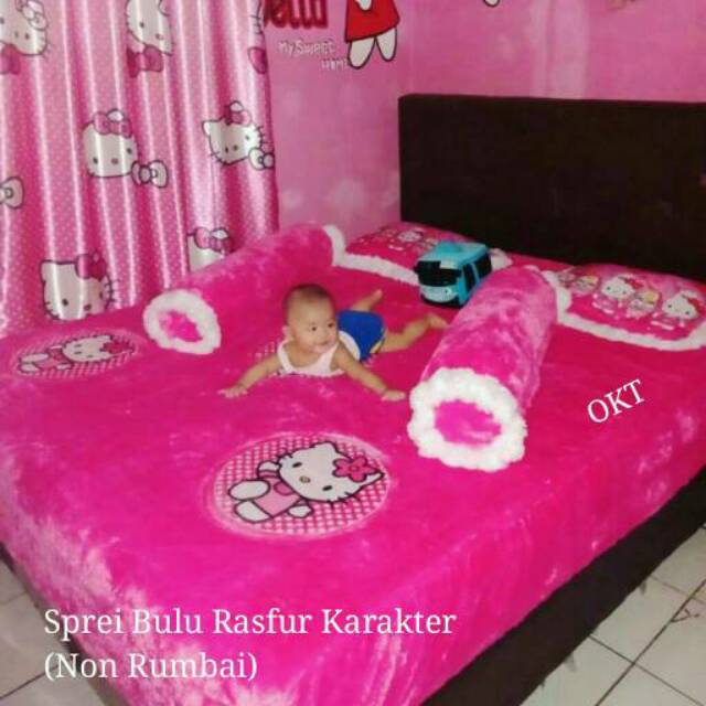 Jual Sprei Bulu Rasfur Karakter Kartun Anak (Non Rumbai) | Shopee Indonesia