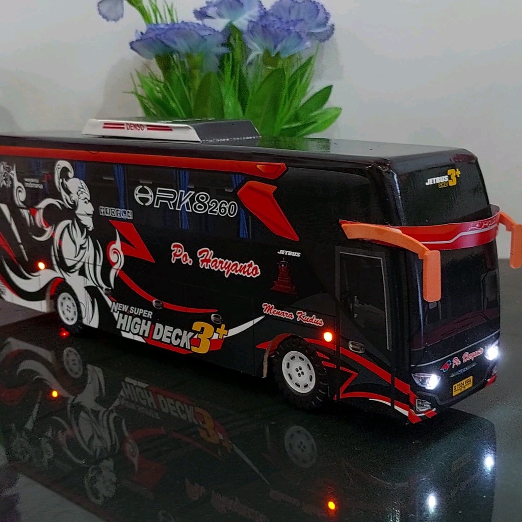 Jual Miniatur Bus Bis Haryanto Wayang + Lampu | Shopee Indonesia