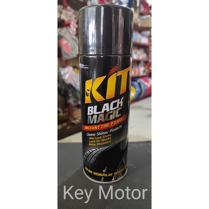 Jual Kit Black Magic Tire Foam 360 Ml Semir Pengkilap Ban Motor Mobil