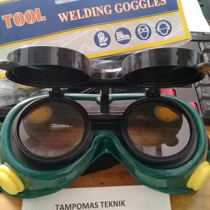 Jual Kacamata Las Double Welding Goggles Kaca Mata Safety | Shopee ...
